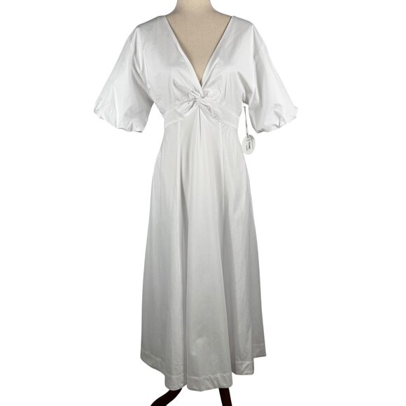 New with tags STAUD Finley Dress in White Size 4 - Picture 2 of 13